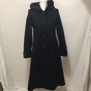 Rothschild Black Wool Coat